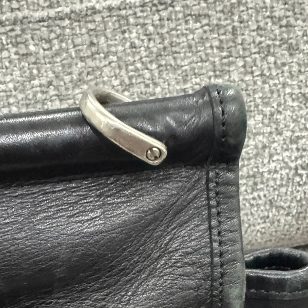 2005 Coach Black Leather Men's Briefcase kisslock